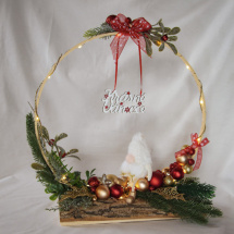 Vánoční dekorace- kruh