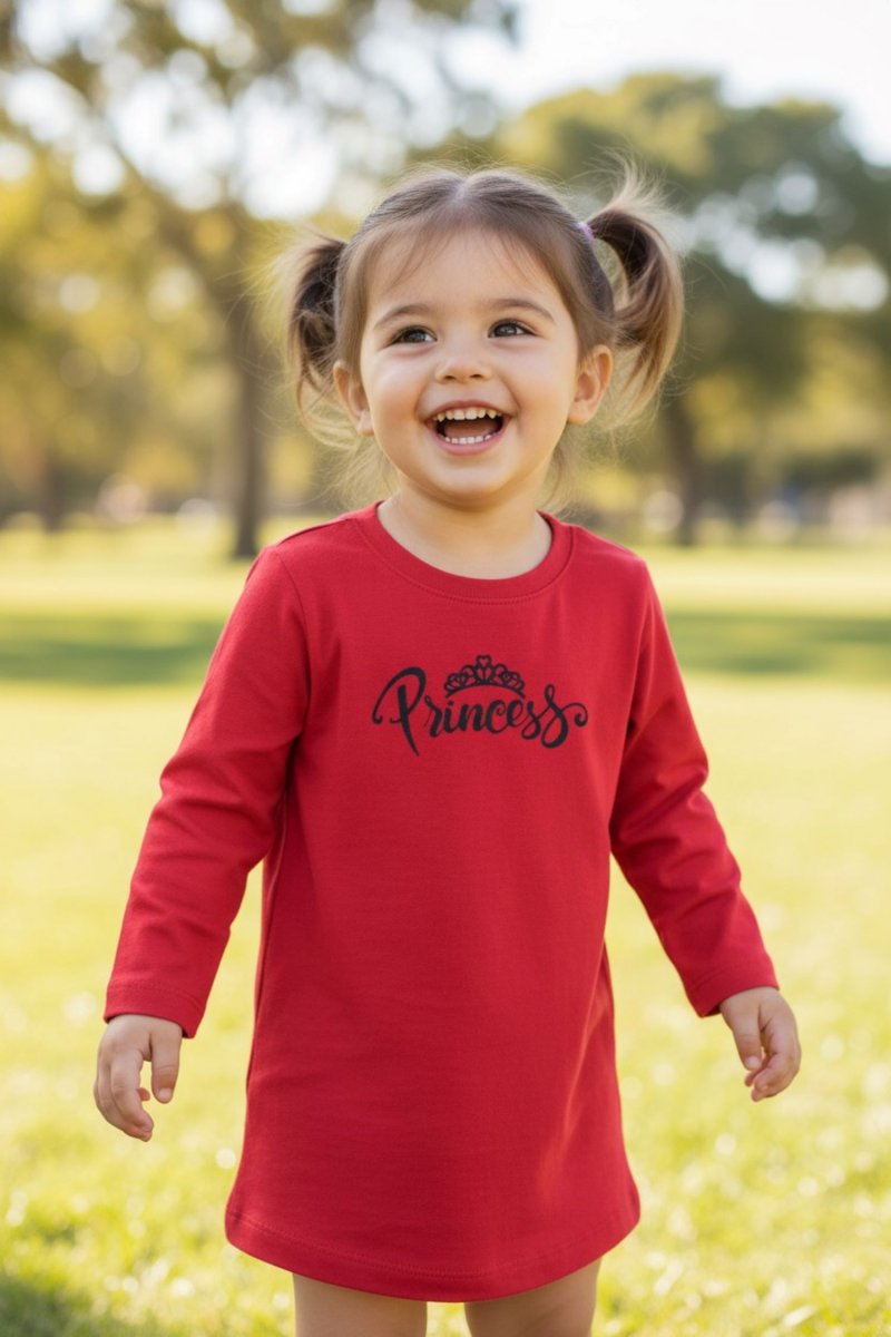 Dětské červené šaty Princess 92,110
