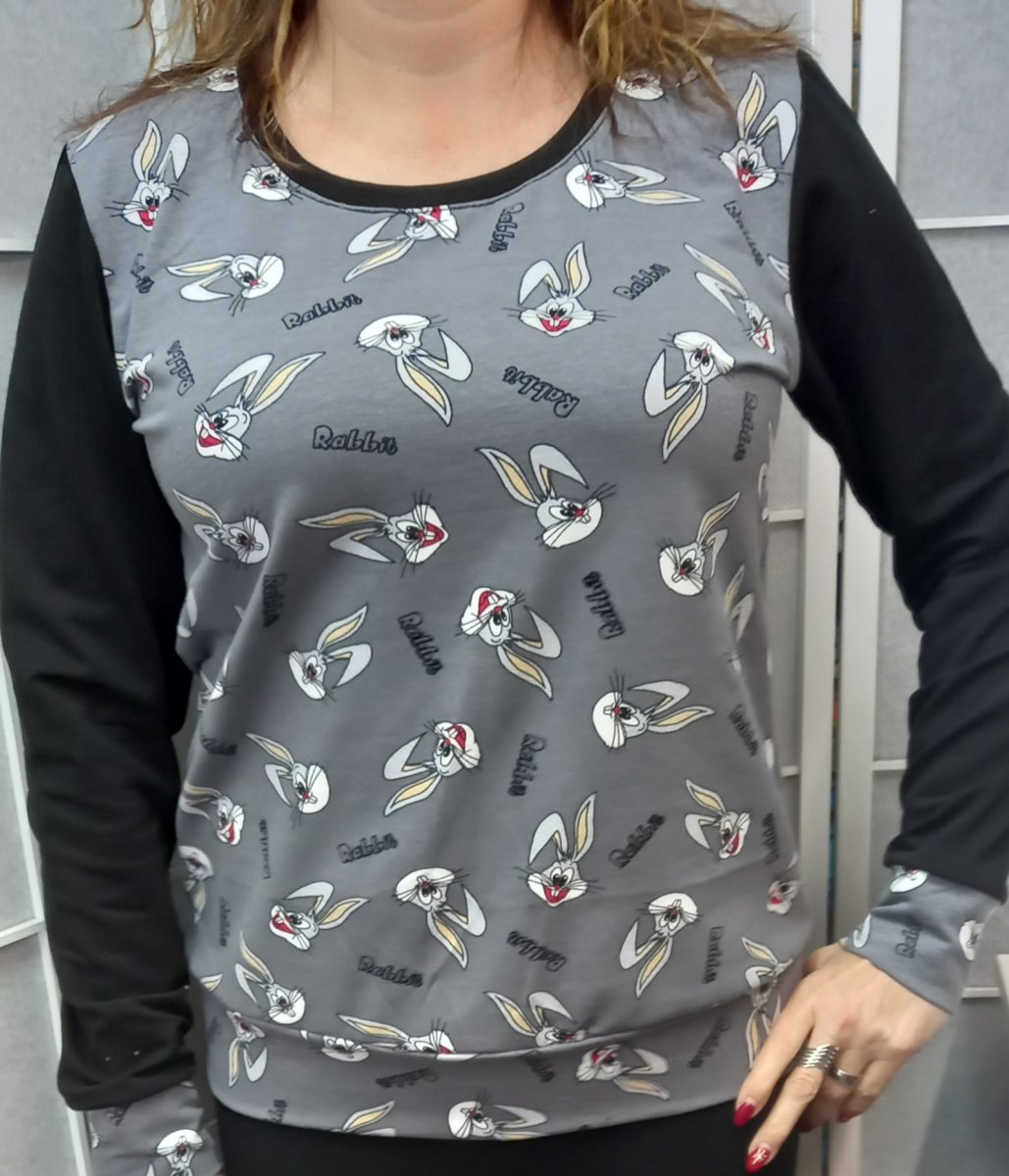 Mikina - králík (teplákovina)