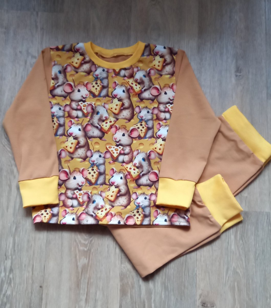 Dětské pyžamo - myšky (bavlna)