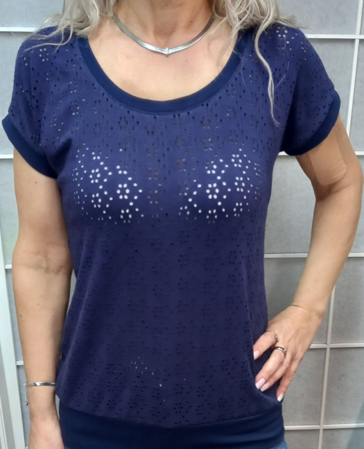 Tričko - madeira, tmavě modrá, velikost L - ZVÝHODNĚNÁ CENA