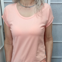 Tričko - barva meruňková, velikost M (bavlna)
