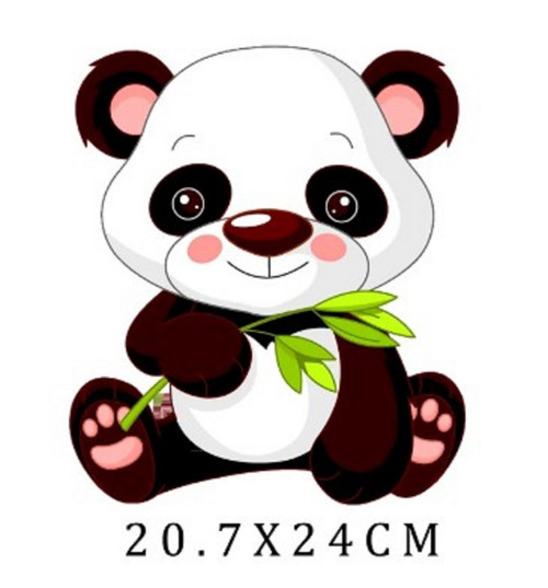 Nažehlovací obrázek "Medvídek panda" 21*24 cm