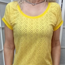 Tričko - madeira, barva žlutá (bavlna)