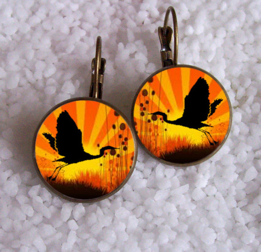 Náušnice z pryskyřice