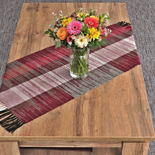 RUČNĚ TKANÝ STŘEDOVÝ UBRUS - PROSTÍRÁNÍ