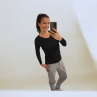 Dámské triko černé dl.rukáv L/XL