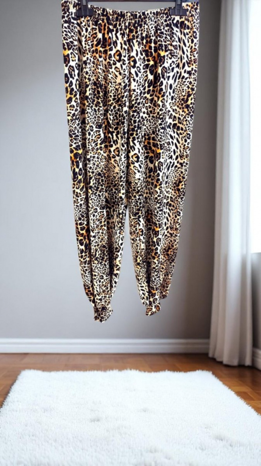 Dámské turky kalhoty Leopard