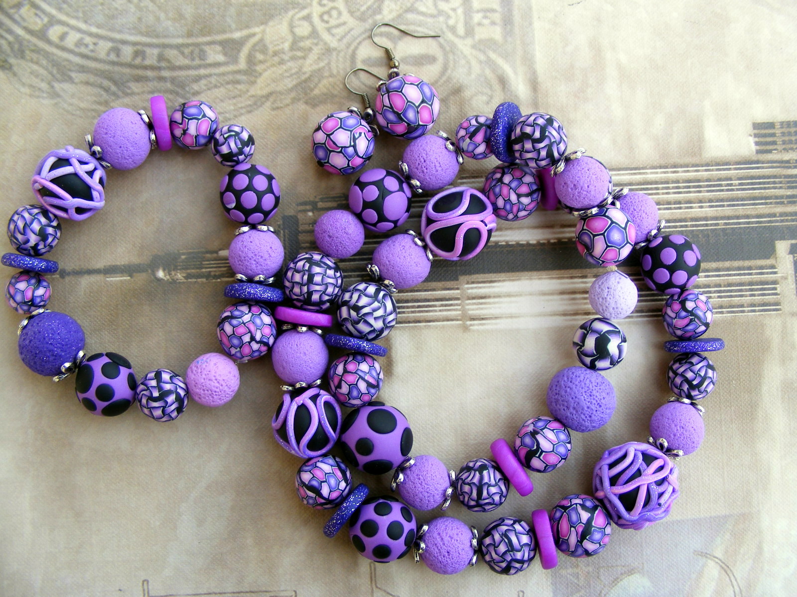 Fimo sada-kuličková fialová