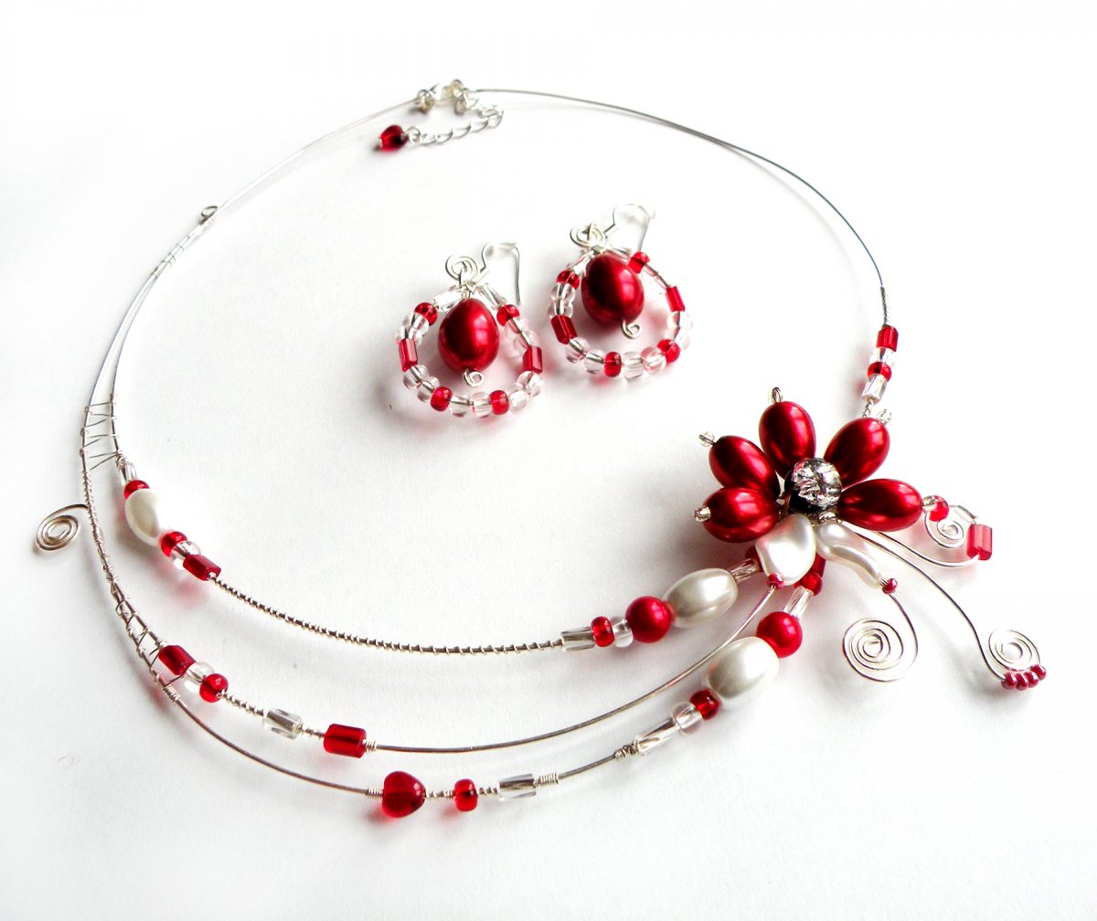 Luxusní sada Červený květ