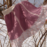 STARORŮŽOVÁ KRÁSKA (M/L) - lněná sukně