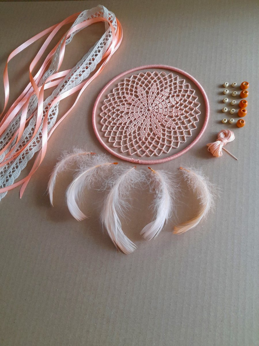 Lapač snů LOSOSOVÝ - sada k sestavení