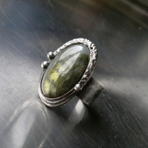 Prsten Dolly  (labradorit)