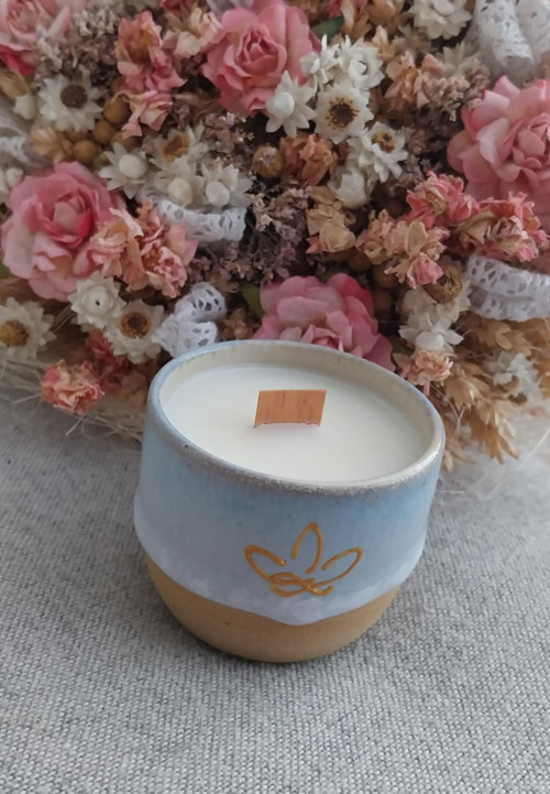 Svíčka hrníček květ lotusu