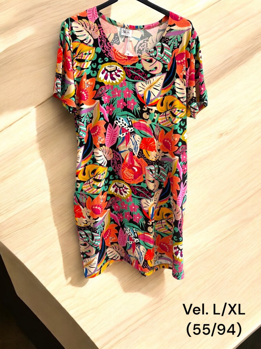 Dámské viskozové šaty Jaro - L/XL