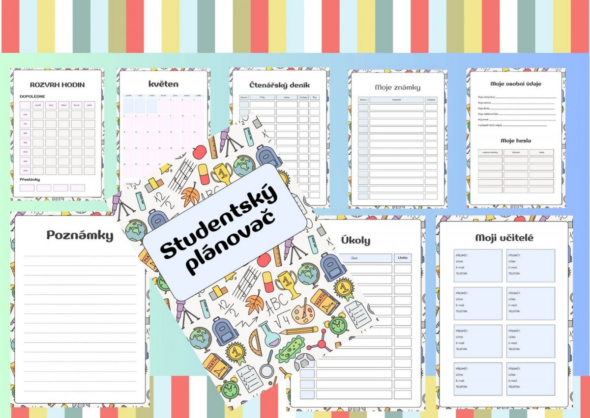 STUDENTSKÝ PLÁNOVAČ 2025 / Pdf K TISKU