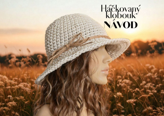 Návod na háčkovaný klobouk z bavlny – PDF