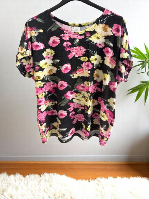 Dámská halenka Květiny M/L,L/XL