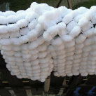 Bambulkovaná šála - sněhově bílá