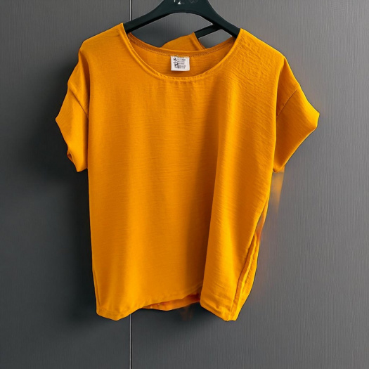 Dámská halenka kreš hořčice L/XL