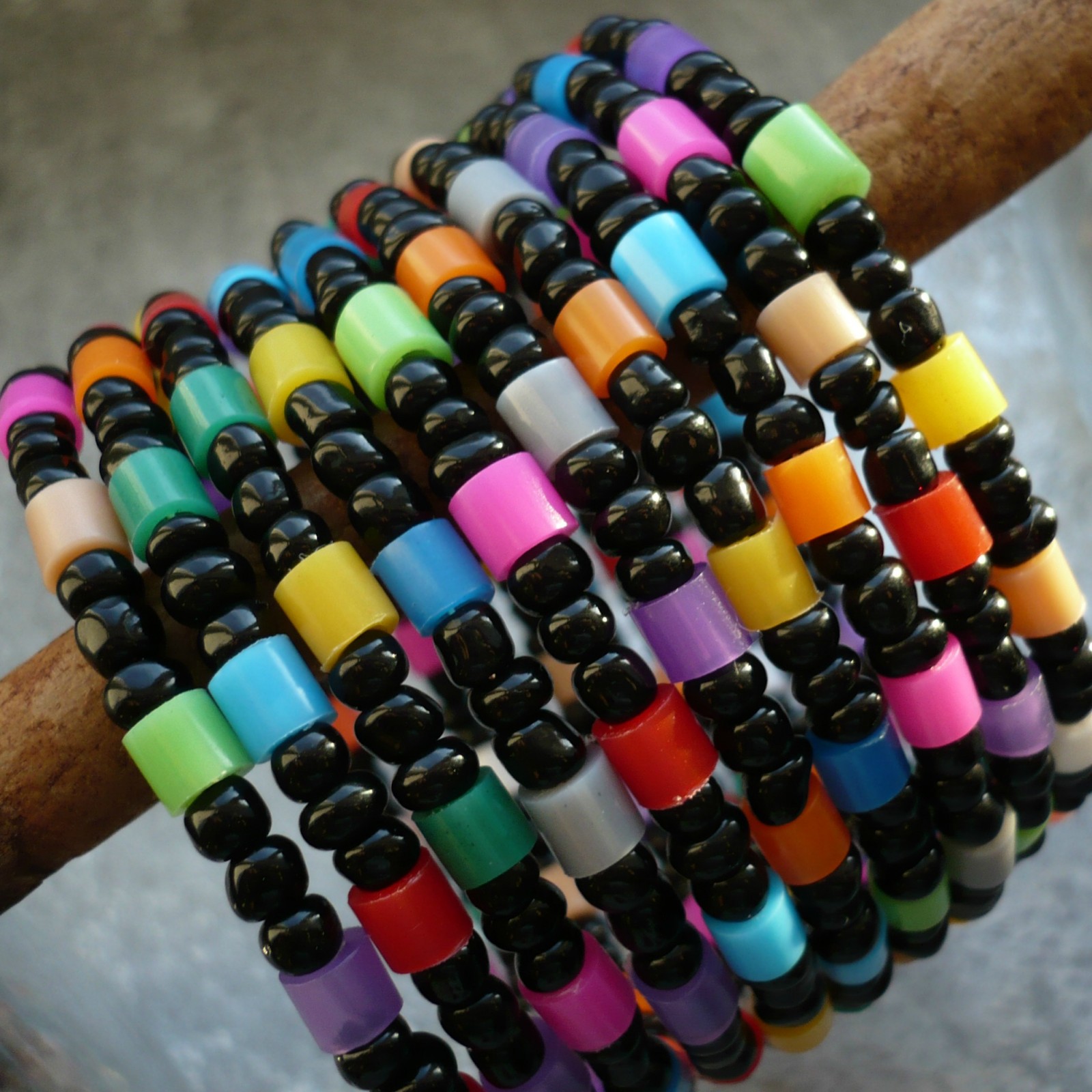 Crazy colours in black