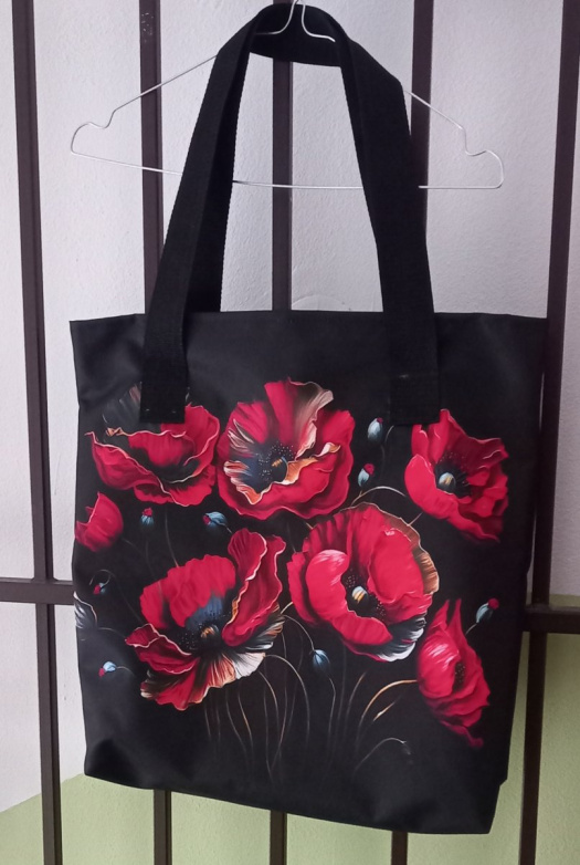 TAŠKA z kočárkoviny - Vlčí máky I.