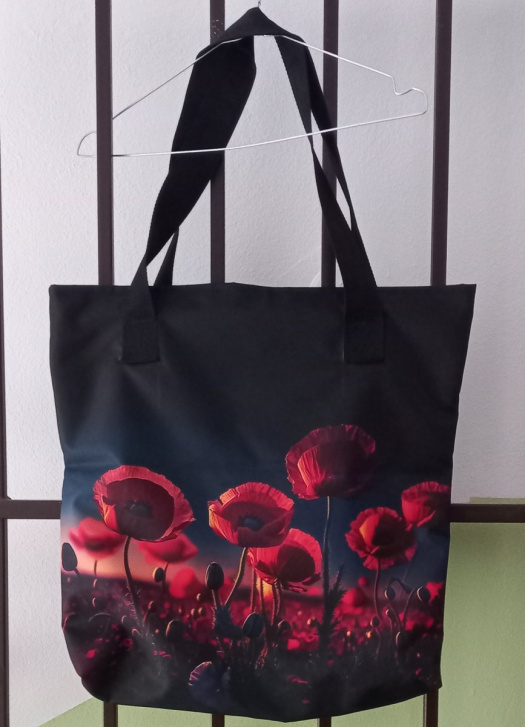 TAŠKA z kočárkoviny - Vlčí máky II.