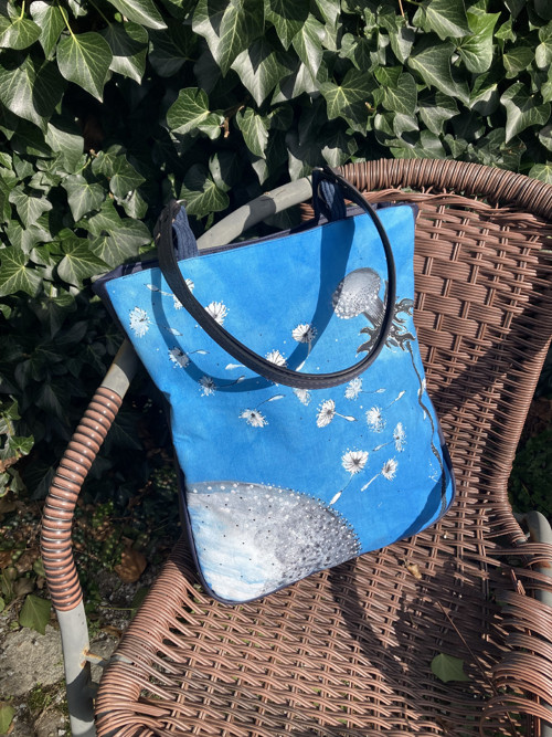 Kabelka malované chmýří