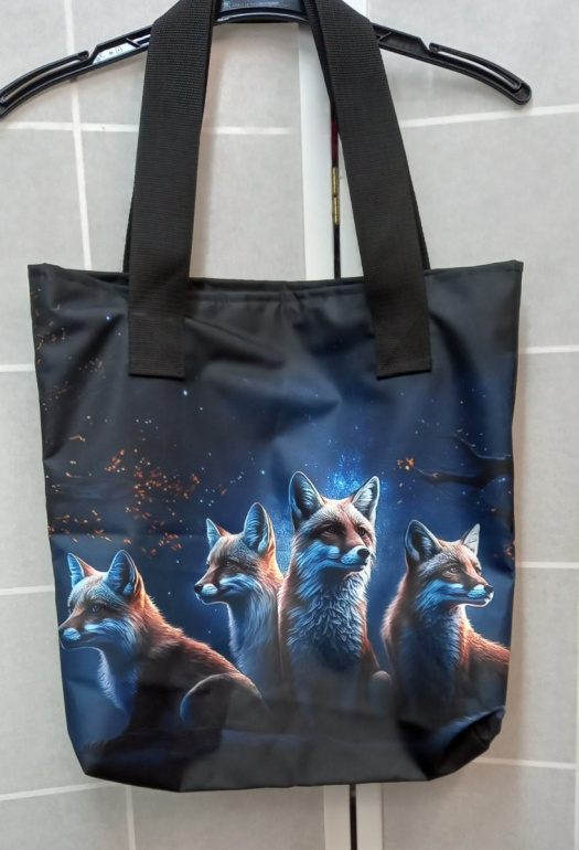 TAŠKA z kočárkoviny - Lišky