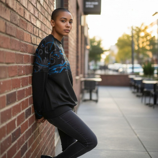 Dámská delší mikina - M/L