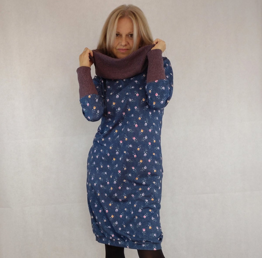 Šaty pohodovky s rolákem