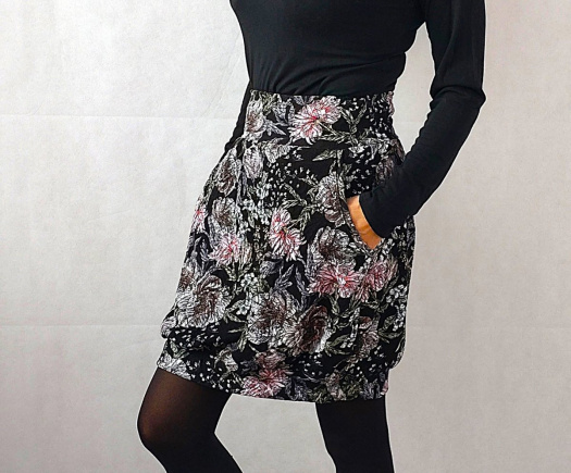 Balónová sukně s kapsami