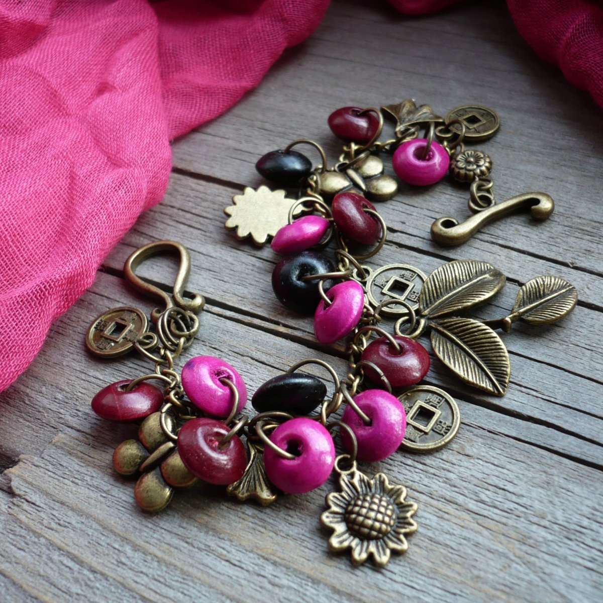 Dřevěný vodopád - náramek