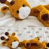 Háčkovaný muchláček Žirafka – mazlíček na spaní