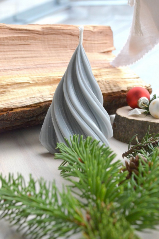 Sójová svíčka - Stromek šedá