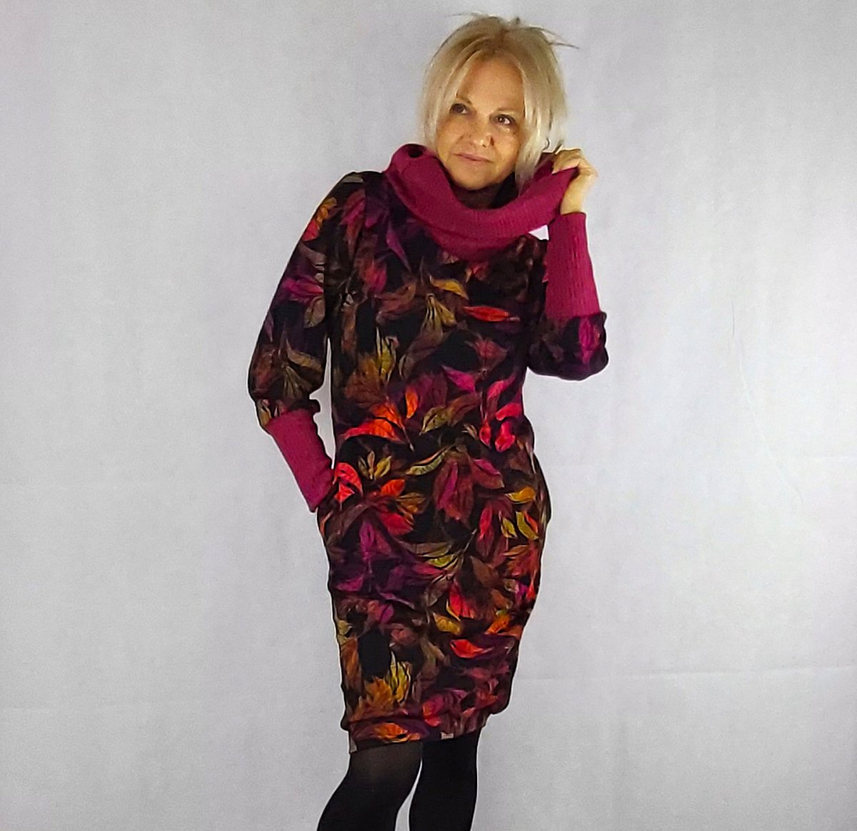 Šaty pohodovky s rolákem