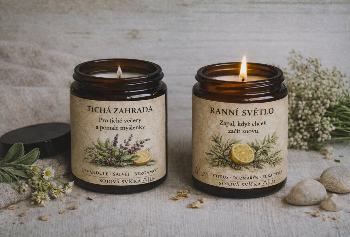 Sada sójových svíček - 120 ml