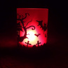 Halloween stínítko - průhledná okýnka na svíčku