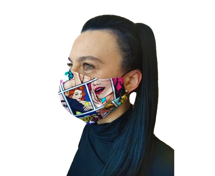 Rouška dámská - komiks