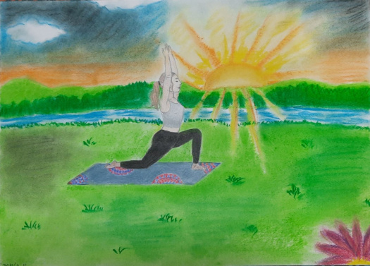 Jóga při východu slunce