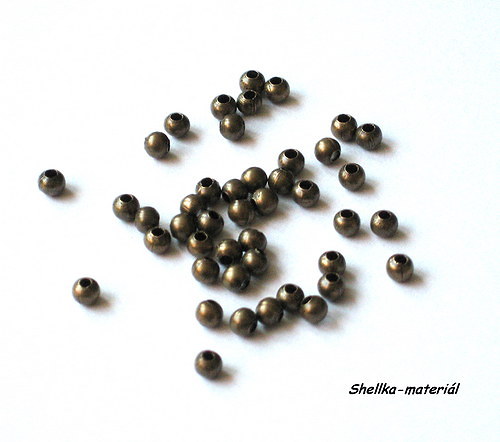 1561.Kovové korálky/ 4mm/ 100kusů