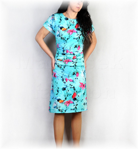 Šaty s řasením v pase vz.939