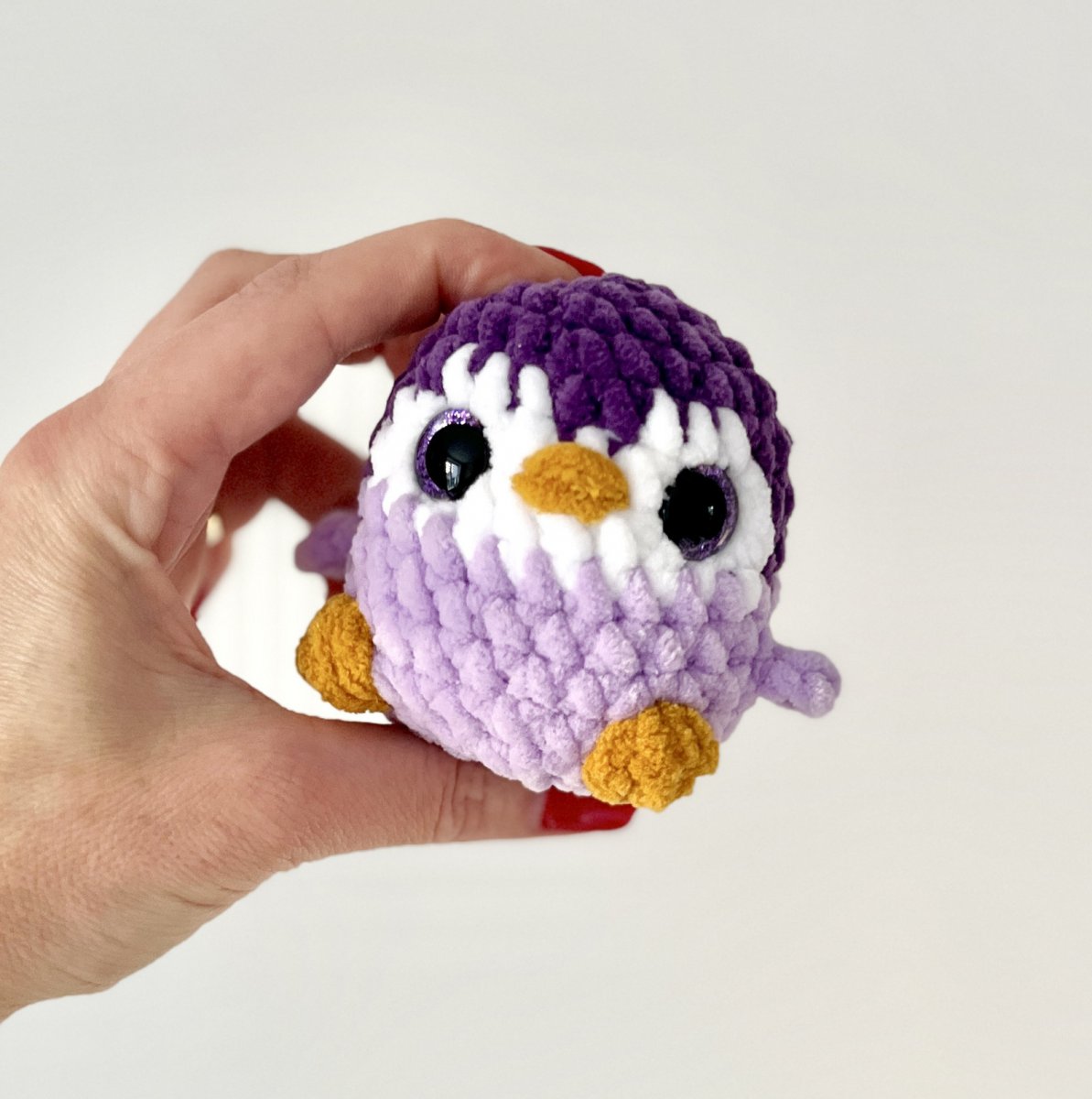 Mini tučňáček – měkoučká háčkovaná hračka