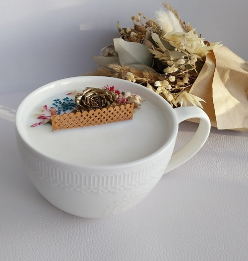 Svíčka bílé srdíčko