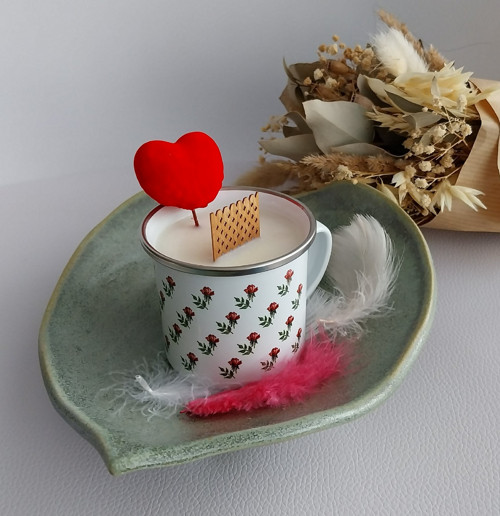 Svíčka plecháček růžičky