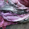 Šál fialkovo-hnědo-šedý, 180x90 cm