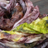 Šál fialkovo-hnědo-žlutý, 180x90 cm