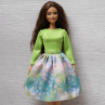 Zelené šatičky pro Barbie