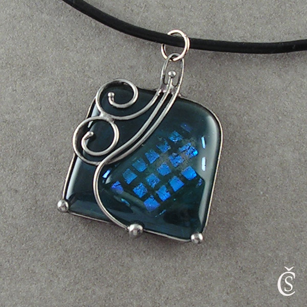 Stříbřitý vánek - sklo