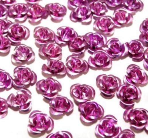 Kovová růžička 10 mm - 10 ks